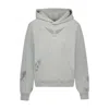 Zadig & Voltaire Georgy Multicusto Strass Cotton Hoodie In Gray