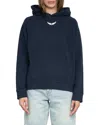 Zadig & Voltaire Georgy Mo Photo Ride Embellished Sweatshirt In Blue