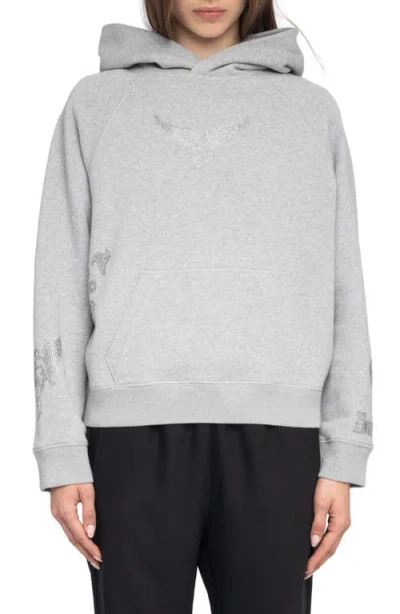 Zadig & Voltaire Georgy Multicusto Strass Cotton Hoodie