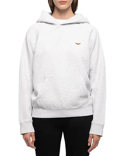 Zadig & Voltaire Georgy Pullover Hoodie Sweatshirt In White