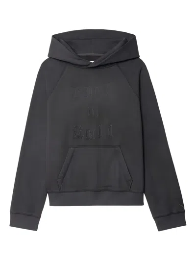 ZADIG & VOLTAIRE GEORGY ROCK-N-ROLL-EMBROIDERY HOODIE