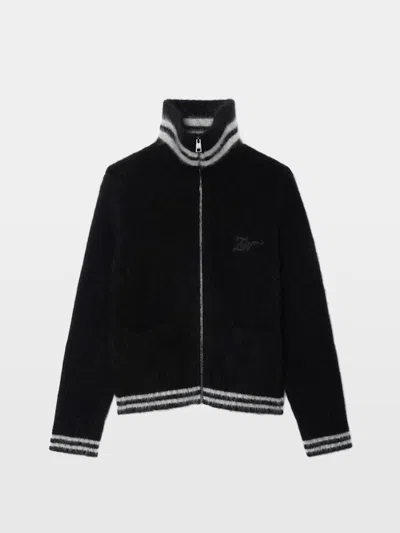 Zadig & Voltaire Gildas Mohair Blend Coat In Black