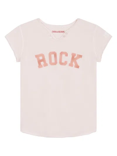 Zadig & Voltaire Girls' Mini Stylish Tee Shirt In Pink