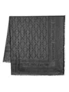 Zadig & Voltaire Glenn Jacquard Scarf In Black