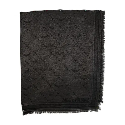 ZADIG & VOLTAIRE ZADIG&VOLTAIRE GLENN MONOGRAM SCARF