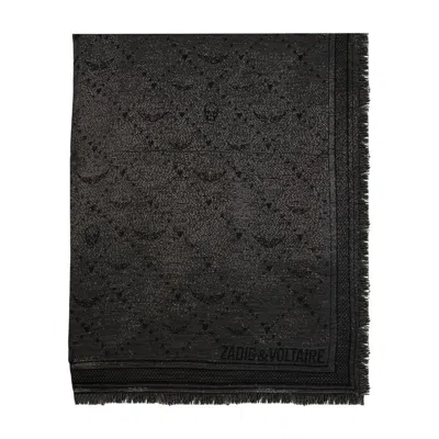 ZADIG & VOLTAIRE ZADIG&VOLTAIRE GLENN MONOGRAM SCARF