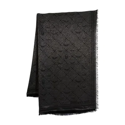 ZADIG & VOLTAIRE ZADIG&VOLTAIRE GLENN MONOGRAM SCARF