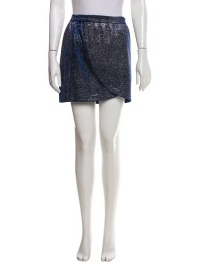 Pre-owned Zadig & Voltaire Glitter Accents Mini Skirt In Gray