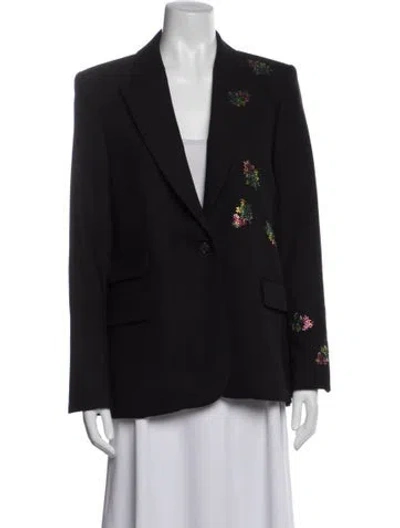 Pre-owned Zadig & Voltaire Graphic Print Blazer In Black