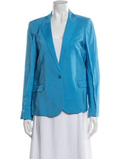 Pre-owned Zadig & Voltaire Graphic Print Blazer In Blue