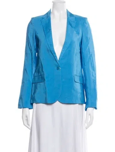 Pre-owned Zadig & Voltaire Graphic Print Blazer In Blue