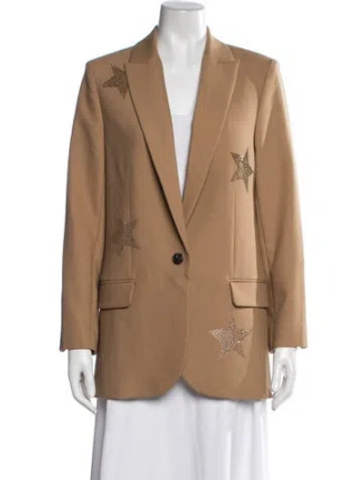Pre-owned Zadig & Voltaire Graphic Print Blazer In Brown