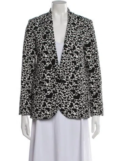 Pre-owned Zadig & Voltaire Graphic Print Blazer In Multi