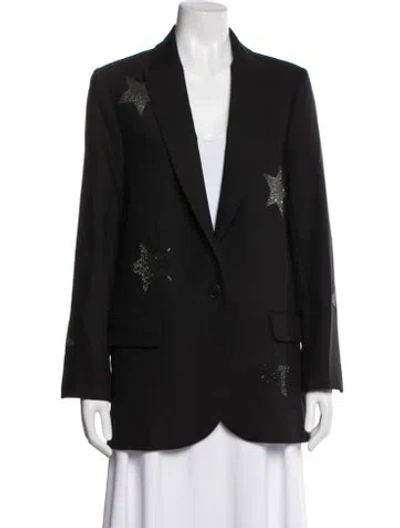 Pre-owned Zadig & Voltaire Graphic Print Blazer In Multi