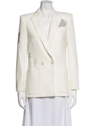 Pre-owned Zadig & Voltaire Graphic Print Blazer In Neutrals