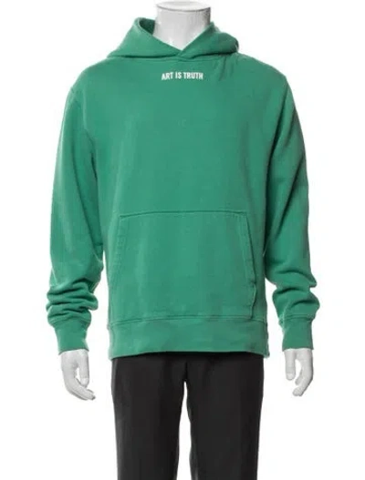 Pre-owned Zadig & Voltaire Graphic Print Crew Neck Hoodie In Green