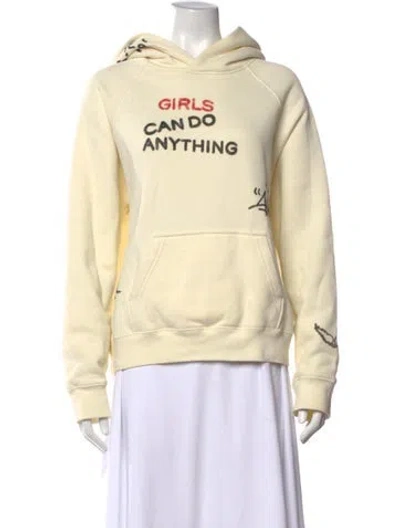 Pre-owned Zadig & Voltaire Graphic Print Crew Neck Hoodie In Neutral
