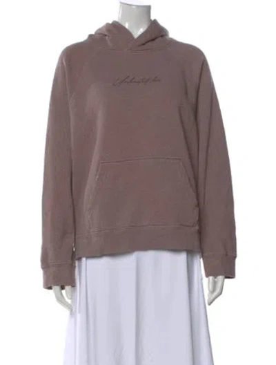 Pre-owned Zadig & Voltaire Graphic Print Crew Neck Hoodie In Purple