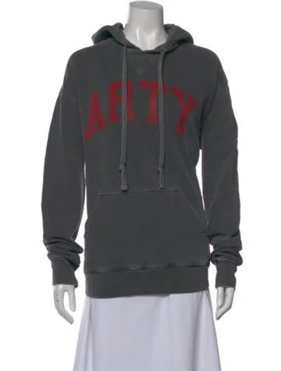 Pre-owned Zadig & Voltaire Graphic Print Crew Neck Sweater In Gray