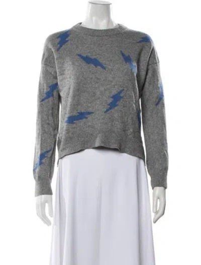 Pre-owned Zadig & Voltaire Graphic Print Crew Neck Sweater In Multicolor