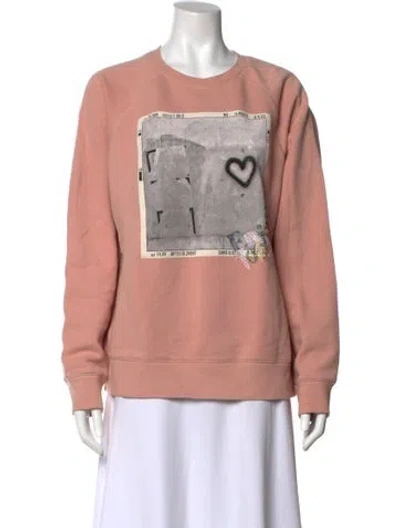 Pre-owned Zadig & Voltaire Graphic Print Crew Neck Sweater In Neutral