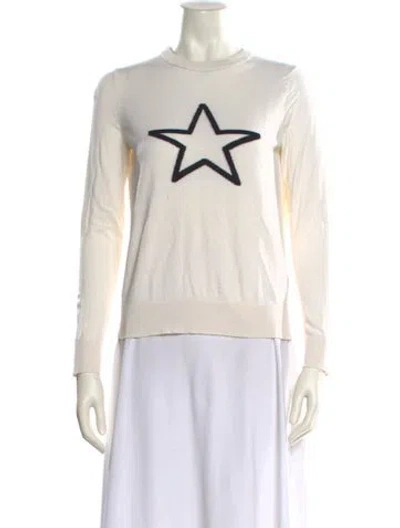 Pre-owned Zadig & Voltaire Graphic Print Crew Neck Sweater In Neutral