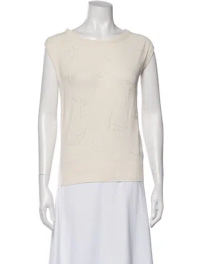 Pre-owned Zadig & Voltaire Graphic Print Crew Neck Sweater In Neutral