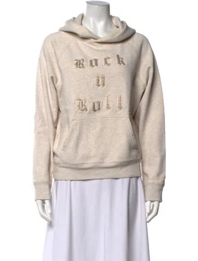 Pre-owned Zadig & Voltaire Graphic Print Crew Neck Sweater In Neutrals