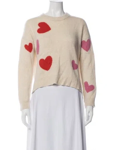 Pre-owned Zadig & Voltaire Graphic Print Crew Neck Sweater In Neutrals