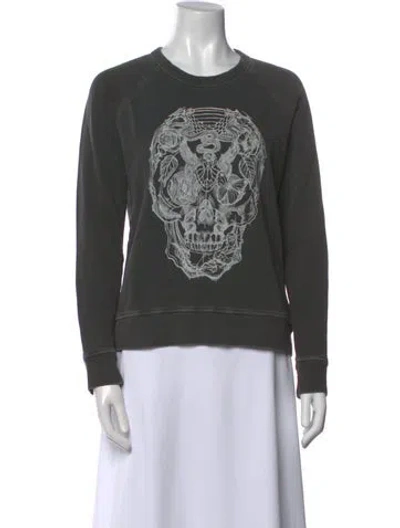 Pre-owned Zadig & Voltaire Graphic Print Crew Neck Sweatshirt In Multi