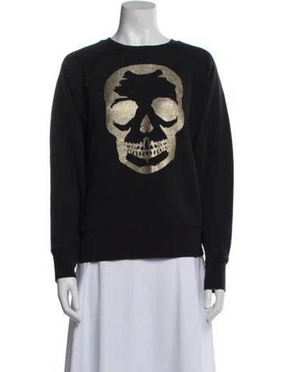 Pre-owned Zadig & Voltaire Graphic Print Crew Neck Sweatshirt In Multi
