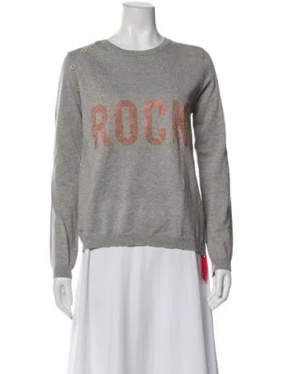 Pre-owned Zadig & Voltaire Graphic Print Crew Neck Sweatshirt In Multi