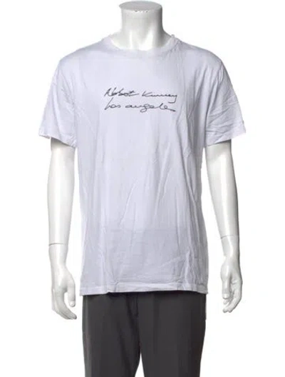 Pre-owned Zadig & Voltaire Graphic Print Crew Neck T-shirt In White