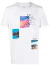 Zadig & Voltaire Graphic-print Mélange-effect T-shirt In Grey