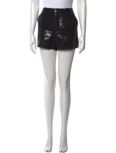 Pre-owned Zadig & Voltaire Graphic Print Mini Shorts In Black