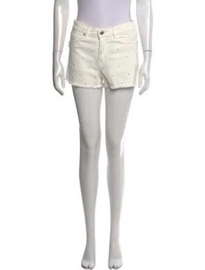 Pre-owned Zadig & Voltaire Graphic Print Mini Shorts In Neutrals
