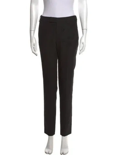 Pre-owned Zadig & Voltaire Graphic Print Straight Leg Pants In Black