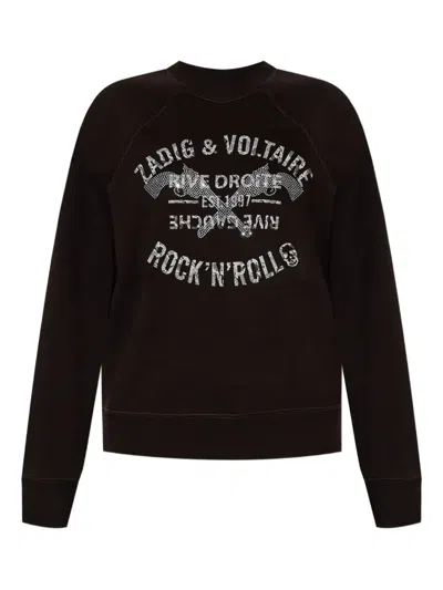 Zadig & Voltaire Graphic-print Sweatshirt In Black