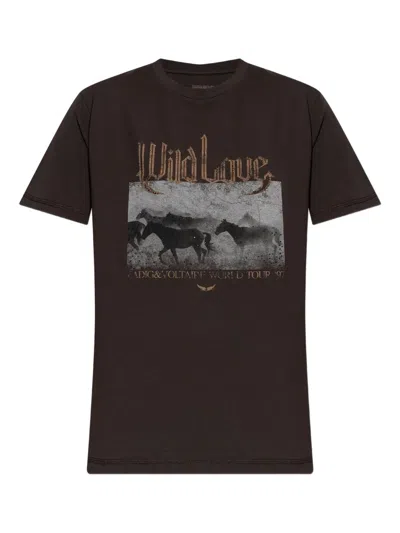 Zadig & Voltaire Graphic-print T-shirt In Black