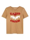 Zadig & Voltaire T-shirt Mit Grafischem Print In Brown