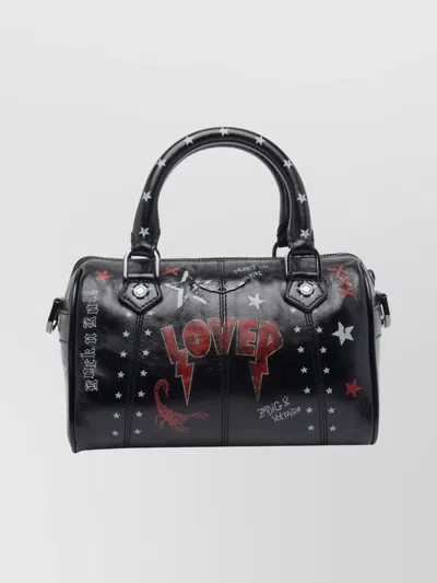 ZADIG & VOLTAIRE GRAPHIC STAR PRINT CROSS-BODY BAG