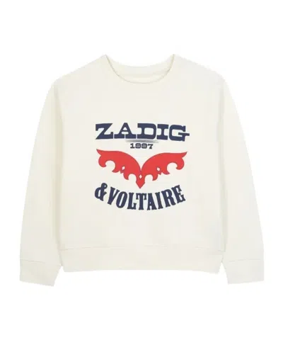 Zadig & Voltaire Kids' Graphic-print Sweatshirt In Neutral