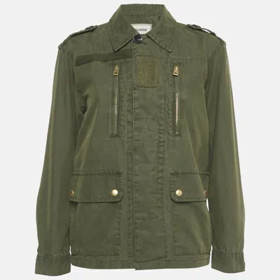 Pre-owned Zadig & Voltaire Green Cotton Lava Jacket Xs