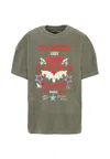 Zadig & Voltaire Grey T-shirt For Kids With Logo In Green