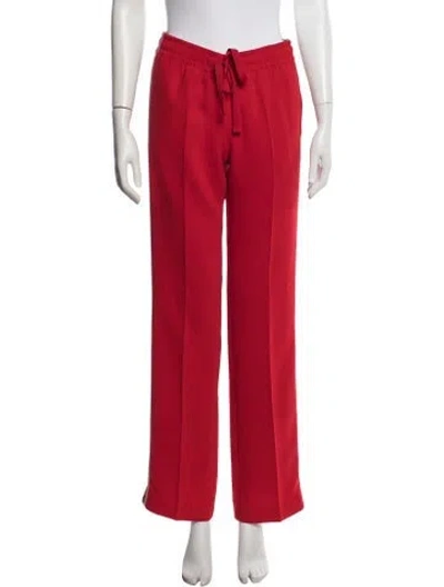 Pre-owned Zadig & Voltaire Grosgrain Trim Sweatpants In Red