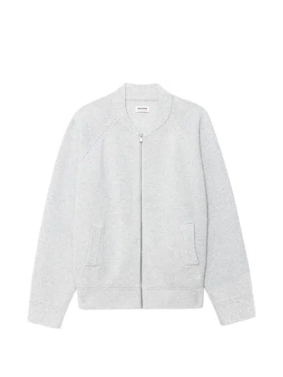 Zadig & Voltaire Gweno Cardigan In Gray