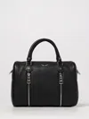 Zadig & Voltaire Structured Shoulder Bag With Double Zipper Detail In Black