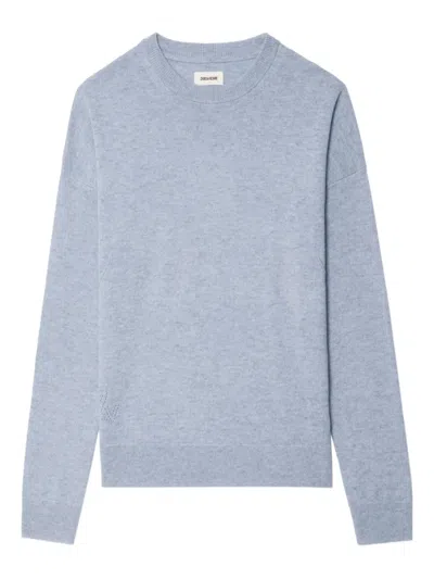 ZADIG & VOLTAIRE HEART-PATCH CASHMERE SWEATER