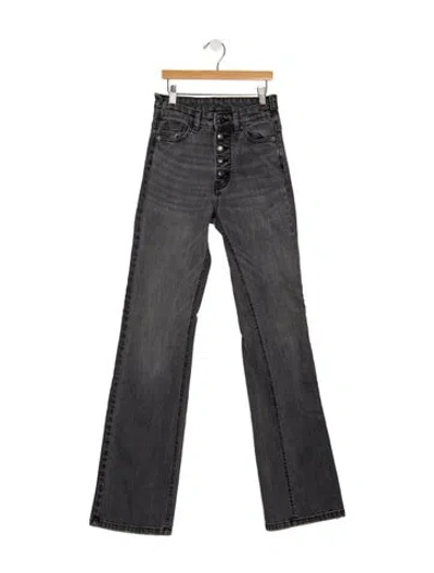 Pre-owned Zadig & Voltaire High-rise Flared Jeans In Grey