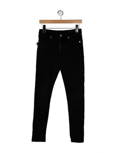 Pre-owned Zadig & Voltaire High-rise Skinny Leg Jeans In Black